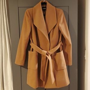 EXPRESS Belted Faux Wool Coat- US Size SM